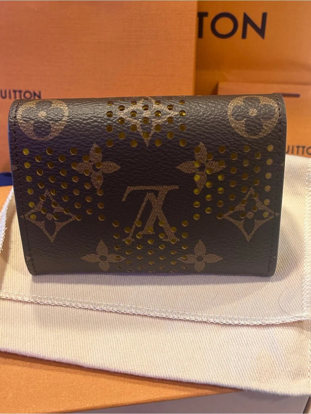 Louis Vuitton Fall 2026 Limited Edition Yellow & Monogram Studded Card Case